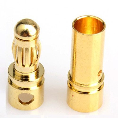 Hobbypower 3,5 mm männlich weiblich Gold Bananenstecker Batterie ESC-Stecker (Packung mit 20 Paar)