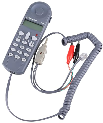 CRUISER C019 Telefonleitungs-Netzwerkkabel-Tester, Stoßtester, Lineman, Werkzeugkabel-Set mit Steckern und Verbindungsstück