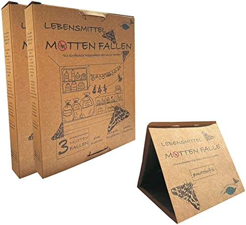 Mr. Insektenfrei - 6X Mottenfalle Lebensmittel - Einfach, Sicher, Effektiv - Anti Motten Mittel gegen Lebensmittelmotten Falle - Insektizidfreie Mottenabwehr Dörrobstmotten Klebefallen Speisemotten