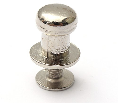 Baogu 10 Stück Mini Runden Schranktür Schublade Bin Griff Möbelknopf 7 * 10MM Silber