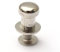 Baogu 10 Stück Mini Runden Schranktür Schublade Bin Griff Möbelknopf 7 * 10MM Silber