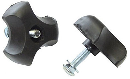 RocwooD Lawnmower Handle Bar 8mm Nuts & Bolts/Screws, Pair of (2)