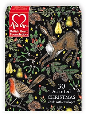 Museum & Galleries XBC309 Weihnachtskarten British Heart Foundation – 30 verschiedene Karten für Wohltätigkeitsorganisation