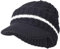 Ruphedy Uomo Berretto in Maglia Vello Foderato Invernale Cappelli con Visiera B319 (B321-Nero)