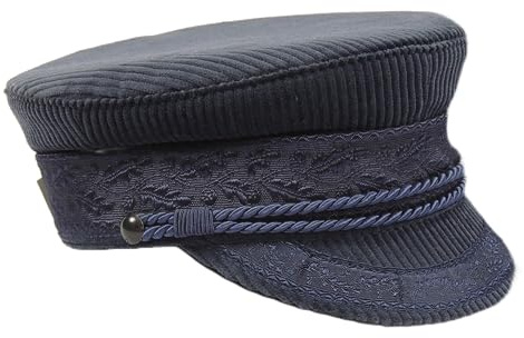 Prinz-Heinrich Mütze in Cord, das Original - Made in Germany (Blau, 57)