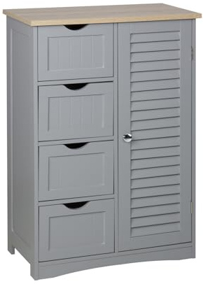 HTI-Line Badezimmerschrank Sarah mit Schubladen Landhausstil