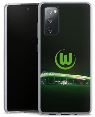 DeinDesign Silikon Hülle kompatibel mit Samsung Galaxy S20 FE 5G Case transparent Handyhülle Offizielles Lizenzprodukt VFL Wolfsburg Stadion