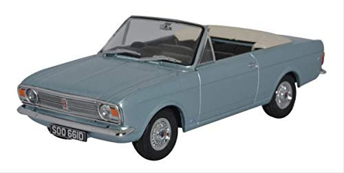 Oxford Die Cast Ford Cortina MKII Crayford Convertible - Blue Mink Roof Down
