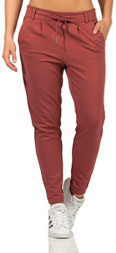 ONLY Damen Onlpoptrash Life Easy Col Pant PNT Noos Trousers 15115847,Apple Butter,S / 34L