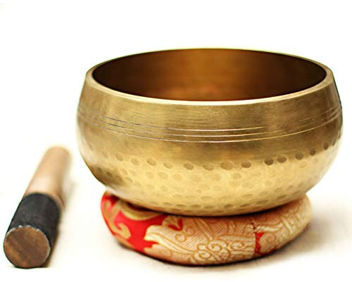 Klangschale, Premium Tibetische Klangschalen Set, Perfekt für Meditation Entspannung, Stress und Angst Relief, Schulen Therapien,15cm