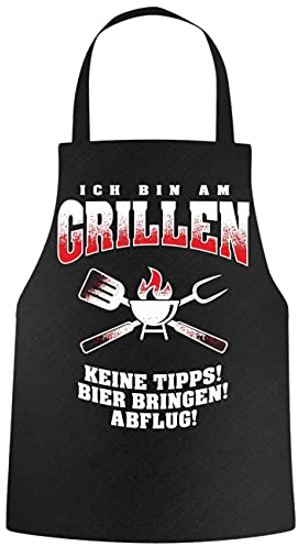 Spaß Kostet Grillschürze Sprüche Ich Bin am Grillen ABFLUG