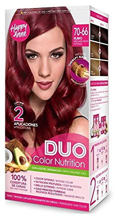 HAPPY ANNE Happy Anne Duo Color Tinte 70-66 Rubio Mediano Rojo Intenso 280 g