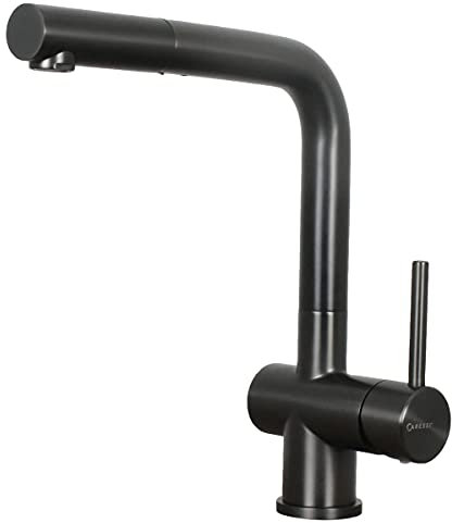 CARESSI Armatur 12036 GUN METAL mit ausziehbarem Auslauf/Einhebelmischer