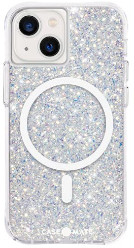 CASE-MATE Twinkle MagSafe Case protective cover compatible with Apple iPhone 13 mini case glitter [Shockproof | MagSafe optimized | 10 ft drop protection | Iridescent surface] - Stardust