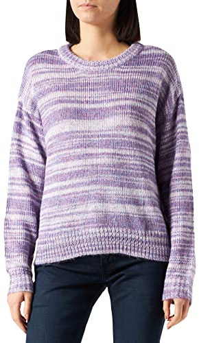 Bestseller A/S PCKYE LS O-Neck Knit Pull-Over, Violet Gentiane, S Femme
