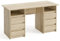 KOMTO Schreibtisch mit Schubladen - Oslo 140 x 60 x 74 cm Moderner Schreibtisch Sonoma Eiche Bürotisch Computertisch Arbeitstisch Büro PC-Tisch Kinderschreibtisch mit Stauraum