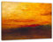 Pixxprint William Turner - Sunset, Größe: 80x60cm, Leinwandbild, fertig gespannt, Wandbild, Dekoration, Kunstdruck, kein Poster