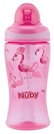 Nûby - Gobelet préscolaire Flip-It 360 ml - rose- 12m+
