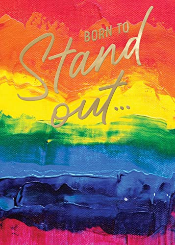 Greeting Card Born To Stand Out Say It With Pride Birthday LGBTQ Cards Love PRD013