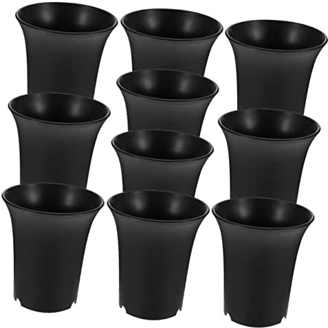 Cabilock 10 Pièces Pot De Fleur Grande Jardinière Pot De Jardin Jardinières pour Plantes D'extérieur Jardinière Ronde Jardinières Blanches Jardinière De Ferme Succulentes Plastique Outil