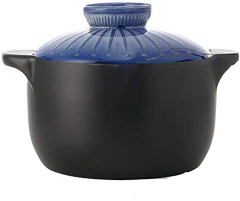 Cazuela de Terracota Cacerola de cerámica Cazuela de Arcilla Olla de Cocina de Arcilla Cazuela doméstica Llama Abierta Olla de estofado de Cocina Directa (4.5L)