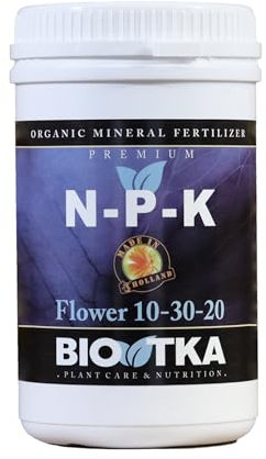 BIOTKA Engrais NPK pour la floraison | Engrais universel pour les fruits de légumes Orchidées de palmier et plantes d'intérieur | Engrais granuleux pour l'hydroponie (1 kg) - NPK 10-30-20
