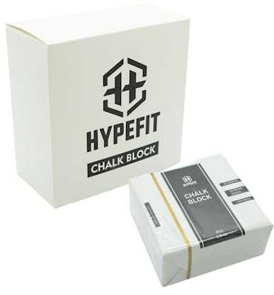 Hypefit Magnesiumblock 80 g (8 Stück) | Magnesium/Kreide/Chalk | für Grifftraining, Klettern, Gymnastik, Kettlebell, Fitness