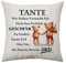Tante Kissenbezug Geschenke für Tante an Weihnachten Muttertag Tante Geburtstagsgeschenke Ideen Tante Geschenke von Nichte Tante Geschenke von Neffen Geschenke für Tante Dekoration (Tante-Uns)