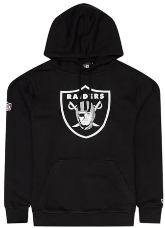 New Era Las Vegas Raiders NFL Team Logo Hoody Schwarz Kapuzenpullover - XL