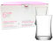 Tradineur - Caja de 6 Vasos Modelo Lune - Capacidad: 225 ml - Fabricado en Vidrio Resistente - Apto para lavavajillas - Tamaño Aprox: Ø 225 ml - 6 Uds Totales
