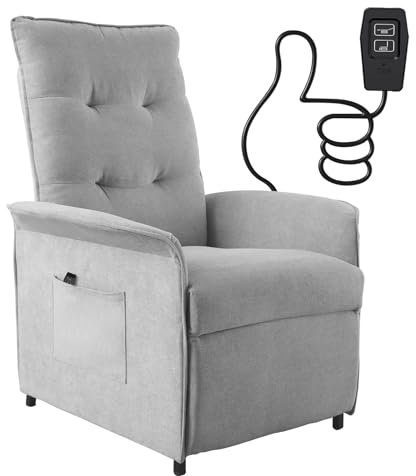 Hibisaws Poltrona Relax Elettrica, Capacità 150 kg, Schienale Reclinabile Elettricamente – Comfort Premium per Soggiorno e Camera da Letto