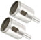 CoCud Diamond Hole Saws Drill Bits, 25mm / 1 Drilling Diameter, Nickel Plated Alloy Steel Drill Bit - (Applications: for Glass Ceramic Tiles Marble Stone), 2-Pieces
