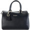 Pierre Cardin Damen-Handtasche, echtes Leder, groß, Shopper, Schultertasche, multifunktional, elegant, Schwarz, 30 cm x 21 cm x 15 cm