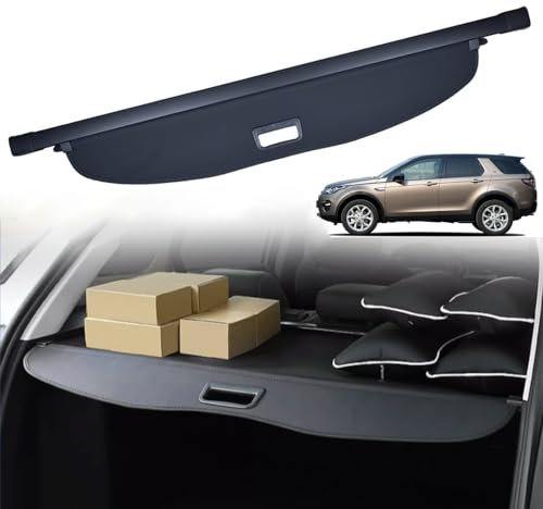 Auto Einziehbarer Laderaumabdeckung Kofferraum für L.a.n.d R.o.v.e.r Discovers Sport 2020-2023, Schwarz Schutz Der Privatsphäre Abdeckung Hutablage Cargo Cover, Ausziehbar Kofferraumabdeckung Rollo