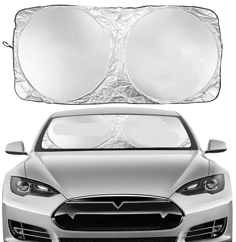 StrOux Auto Sonnenschutz Frontscheibe für Seat Arona SUV 2017-2024, Tragbares Windschutzscheibe Sonnenschirm UV-Schutz Sonnenblende Faltbarer Innenzubehör,A/150 * 70cm