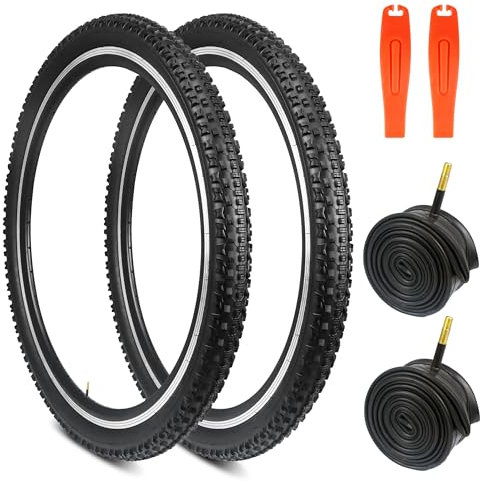 GRELiving 2 Stück Fahrradreifen+Fahrradschlauch Fahrradmantel 27.5X 2.1 Zoll Bike Tires Reifen für Mountain Bike/Citybike/Rennrad