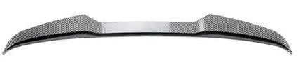 MZEER Für A-UDI A3 8V 2014-2020 Heckspoilerlippe Heckspoiler Dachspoiler Kofferraumlippe(Carbon Black)