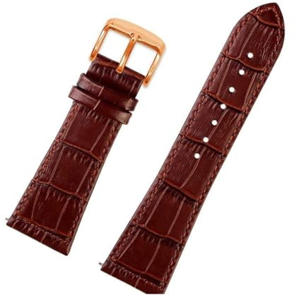 POYNMRE Schnellverschluss-Rindsleder-Armband, kompatibel mit Franck Muller-Armband, Muller Lea/ther-Armband, FM-Uhr, Herren und Damen, 22, 26, 30 mm Uhrenarmband(Silver Yellow,30mm)