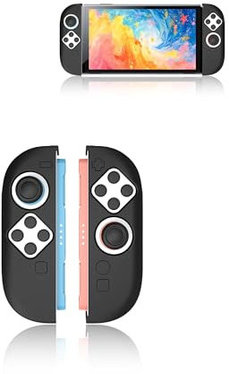 Funda protectora para Nintendo Switch 2 Joy-con, funda suave para mango Switch2, funda protectora de mango con protección completa (negro)