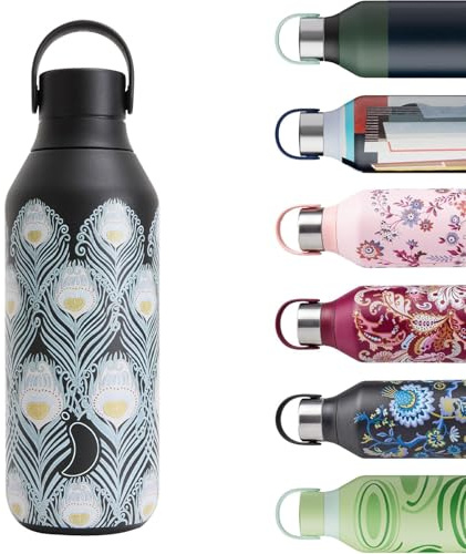 Chilly’s Gourde Emma Bridgewater - Bouteille Isotherme en Inox, Réutilisable pour Boissons Chaudes & Froides - Étanche, Sans condensation - Caesar, 500ml