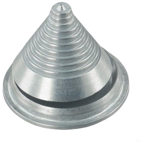 Équilibreur de lame en métal pour tondeuse à gazon Outil d'équilibrage de lame Accessoires de tondeuse Réducteur de vibrations Argenté