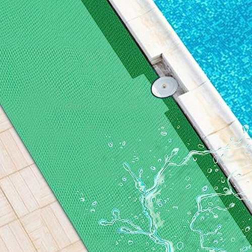 Errzom Tapis Sol Piscine Plus épais, Tapis de Fond pour Piscine Hors Sol, Tapis de Sol pour Piscine Antidérapant, Tapis de Piscine pour Terrasse, Tapis Piscine Hors Sol Tapis d'escalier,Vert,0.9x3m