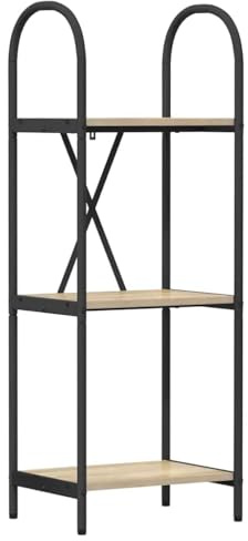 vidaXL Bookcase Rectangular Storage Unit Stand Modern Stand-alone Furniture for Living Room