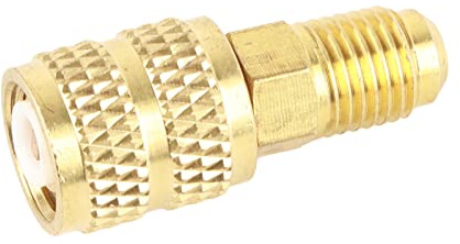 CYTGOUPER R410A R32 Vakuumpumpe Adapter für Klimagerät, 1/4 auf 5/16 Adapter aus Messing, SAE Gewinde Klimaanlage Schnellkupplungsadapter für Mini-Split-System & HVAC