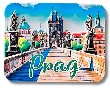 Prag Magnet Souvenir Mitbringsel - Prague Fridge Magnet aimant de refrigerateur calamita de frigorifero iman de nevera Koelkastmagneet 131202