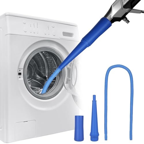Rzspher Dryer Vent Cleaner Kit, 140 cm Flexible Universal Vent Cleaner | Universal Tumble Dryer Cleaning Hose for Most Vacuum Cleaners, for Washer and Dryer Lint Remover