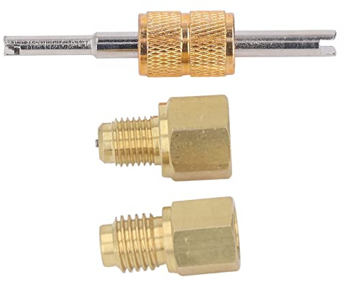 Kelawoly Adattatore Refrigerante Raccordo Rame 1 2 Acme a 1 4 SAE e 4 SAE