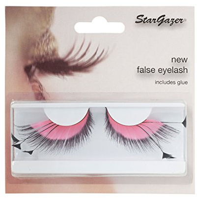 Stargazer Feather Eye Lashes style 53, synthetic lash pair includes glue.