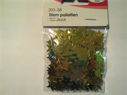 Pailletten - Sterne in Gold -12mm - ca. 450St.
