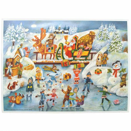 Richard Sellmer Verlag 782 - Adventskalender/Advent Calendar Spaß beim Eislaufen